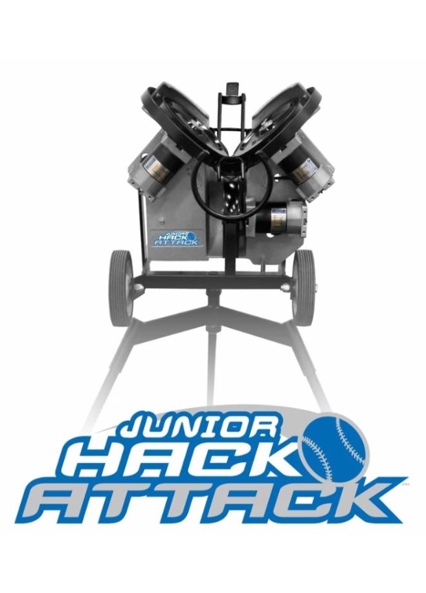 Junior Hack Attack 3-wheel baseball pitching machine